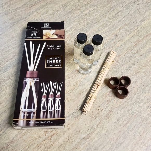 New Tahitian Vanilla set of three diffusers - Picture 1 of 16